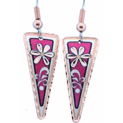 Flower Triangle Earrings
