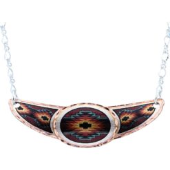 Pretty Choker Necklace Handmade in Colorful Native Artwork