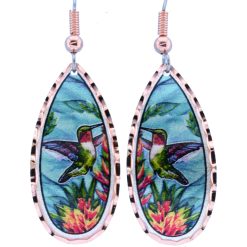 Teardrop Hummingbird Earrings