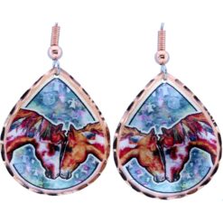 Colorful Horse Earrings