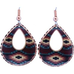 Native American Copper Cutout Earrings