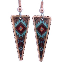 Triangle Colorful Native Earrings
