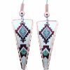 Triangle Colorful SW Native Earrings