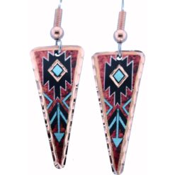 Colorful SW Native Triangular Earrings
