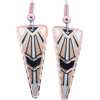 Triangle Copper Abstract Earrings