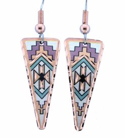 Triangle Copper SW Native Earrings