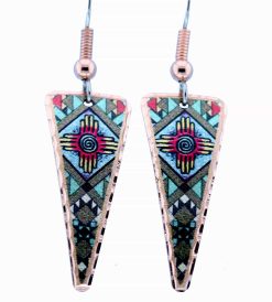 Triangle Native American Zia Earrings