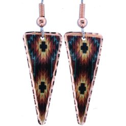Triangle SW Native Copper Earrings