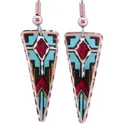 Triangle Turquoise Native Earrings
