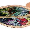 Colorful Cut Out Copper Feather Bracelets Colorful Cut Out Copper Feather Bracelets