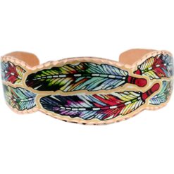 Spectacular Wholesale Copper Feather Bracelets