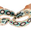 Cut Out Colorful Feather Copper Bracelets