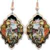 Gustav Klimt Lady Portrait Earrings