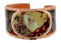 Painting Danae by Gustav Klimt Rings