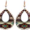 Teardrop Colorful Native Indian Earrings