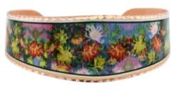 Monet Flowers Garden Giverny Art Jewelry Bracelet