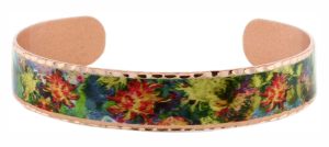 Monet's Famous Flowers Garden Giverny Painting Inspired Bracelet