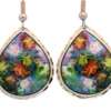 Monet Colorful Flowers Garden Giverny Earrings MO-05