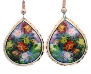 Art Jewelry Earrings Designed in Famous Painting by Monet