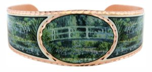 Art Jewelry Bracelets Created in Water Lilies and Japanese Bridge
