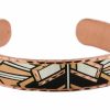 Abstract Copper Cuff Bracelets BSN-103