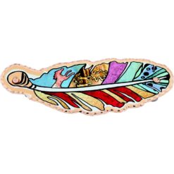 Copper Feather Hair Clip