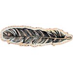 Copper Feather Hair Clip
