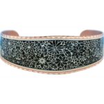 Abstract Flowers Bracelets with Black Background