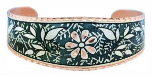 Flower Bracelets Created in Beautiful Dark Green