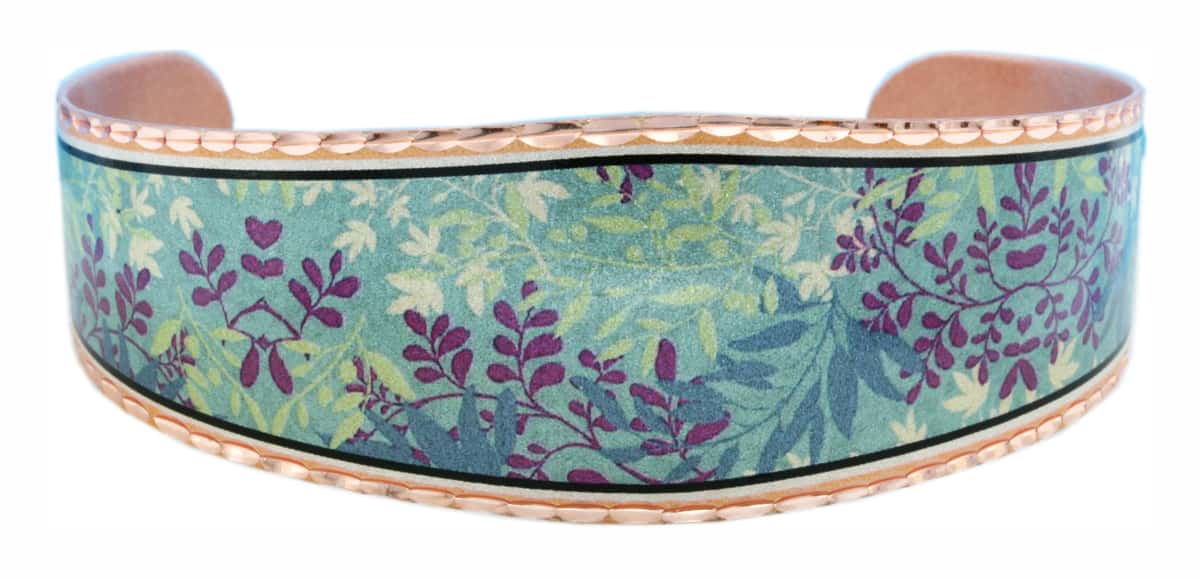 Greenish Blue Background Flower Bracelets Greenish Blue Background Flower Bracelets