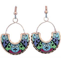 Buy Flower Earrings Decorated with Copper Wires