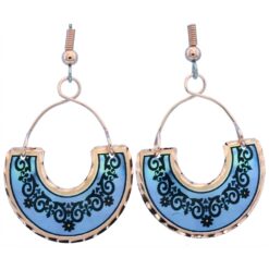 Floral Earrings with Copper Wires