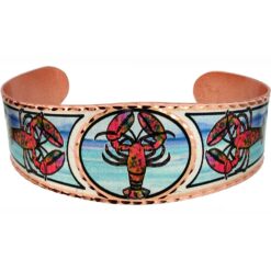 Nautical bracelets, ocean life inspired colorful lobster bracelet