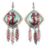 Dangle Anchor Earrings