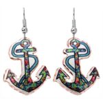 Cut Out Anchor Earrings