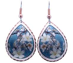 Vincent Van Gogh Art Jewelry, Almond Blossom Earrings
