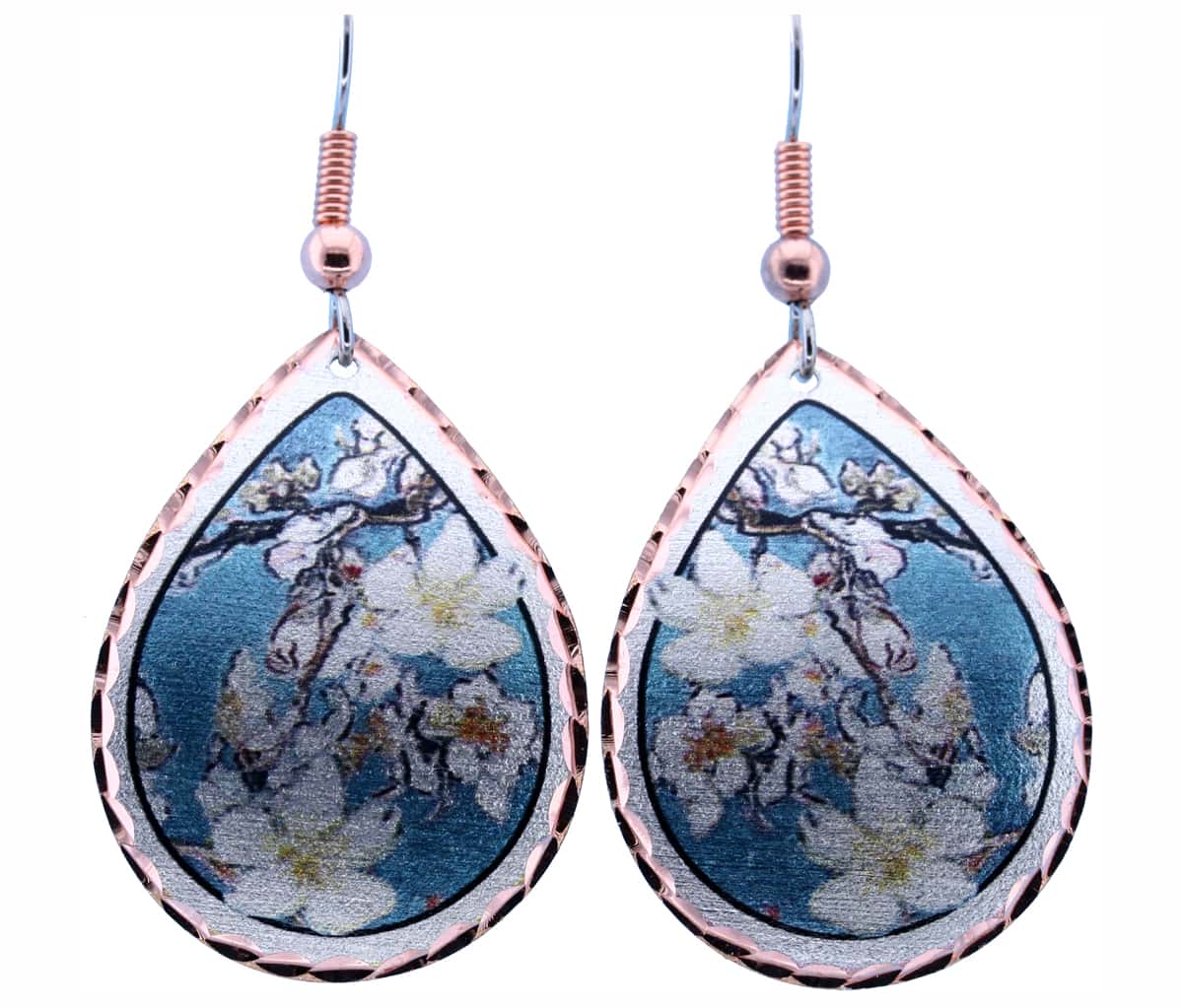 Vincent Van Gogh Art Jewelry, Almond Blossom Earrings Vincent Van Gogh Art Jewelry, Almond Blossom Earrings