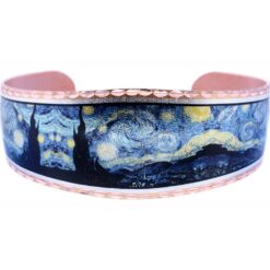 Van Gogh famous Starry Night painting inspired handmade bracelets