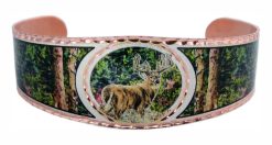Adjustable copper buck deer bracelets BA-24