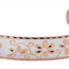 Silver Tone Background Copper Flower Cuff Bracelet BSN-09sp Silver Tone Background Copper Flower Cuff Bracelet BSN-09sp