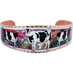 Cow Bracelet Created in Black & White Cows