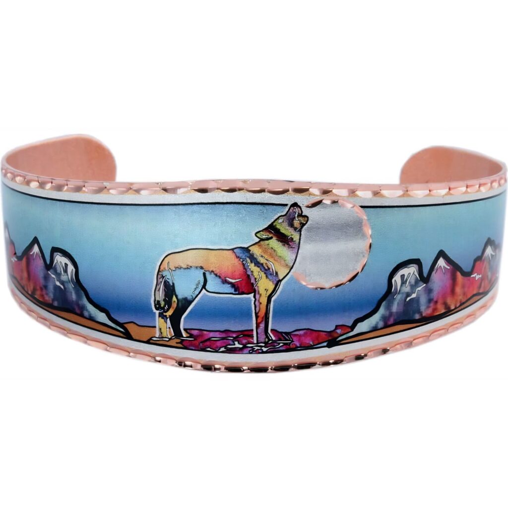 Wolf Bracelet Handcrafted in Colorful Design