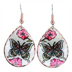 Butterfly Earrings Handcrafted in Colorful Design