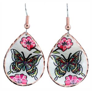 Butterfly Earrings Handcrafted in Colorful Design