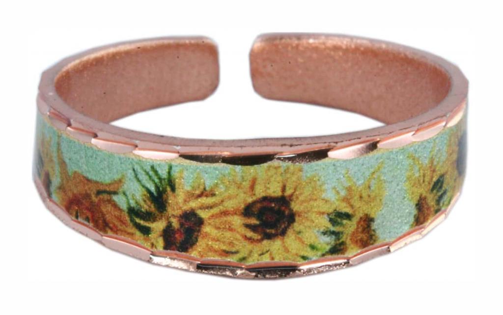 Van Gogh Sunflowers Dainty Rings RVG-05 Van Gogh Sunflowers Dainty Rings RVG-05