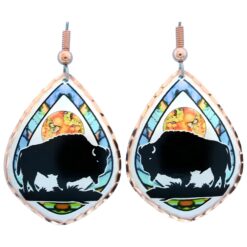Copper buffalo earrings pleasingly graceful and stylish