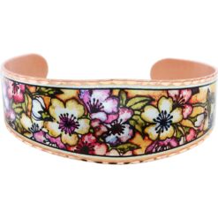 Alcohol ink art flower bracelets