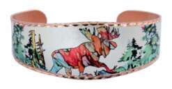 Alcohol ink art jewelry moose bracelets BN-95