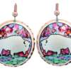 Alcohol ink jewelry buffalo earrings LD-370
