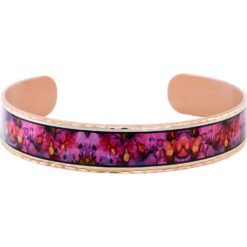 Brilliant alcohol ink art copper cuff bracelets